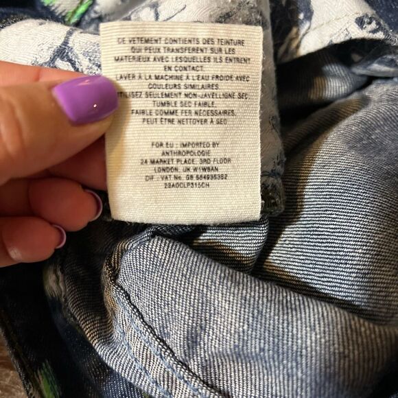 Pilcro and the Letterpress Stet Printed Denim Shorts - Picture 8 of 9